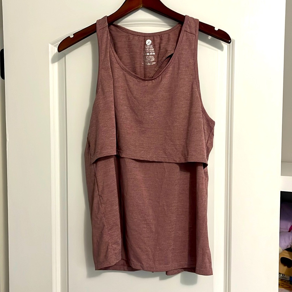 Nursing friendly tank top, large